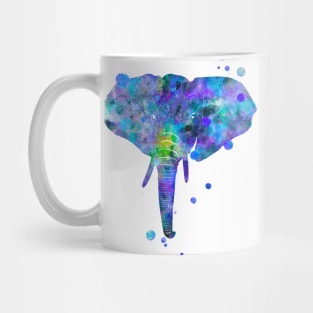 Elephant Head Watercolor Painting Mug